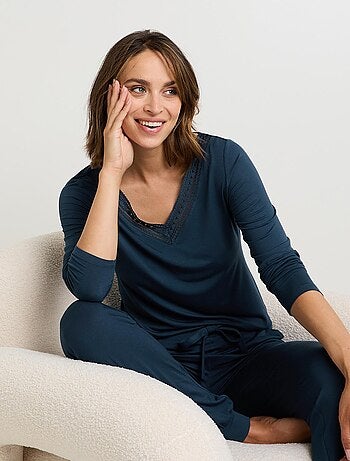 Tee-shirt manches longues camille - rougegorge lingerie