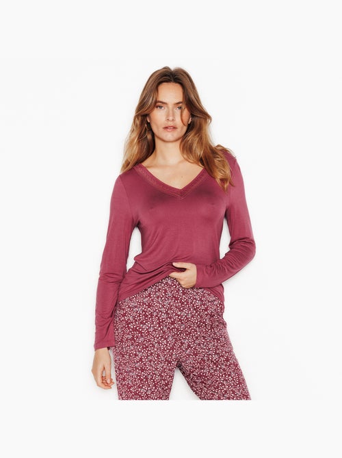 Tee-shirt manches longues camille - rougegorge lingerie - Kiabi Tee-shirt manches longues camille - rougegorge lingerie - Kiabi