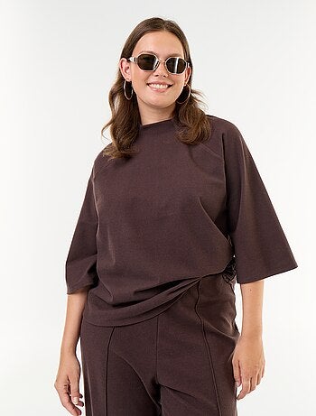 Tee-shirt manches longues en maille doudou
