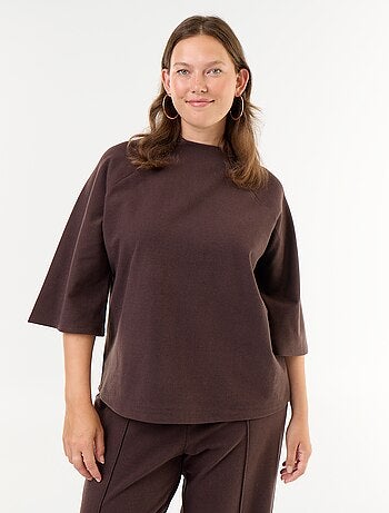 Tee-shirt manches longues en maille doudou