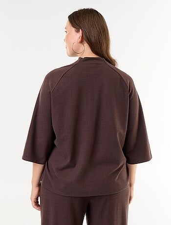 Tee-shirt manches longues en maille doudou