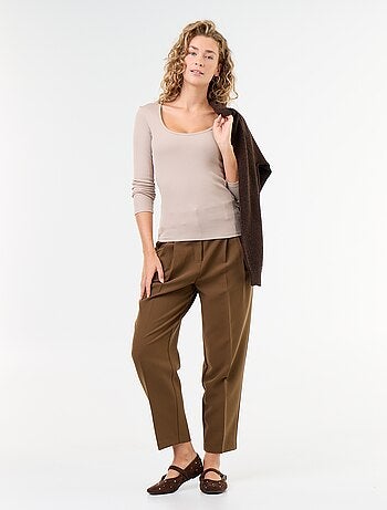 Tee-shirt manches longues en rib