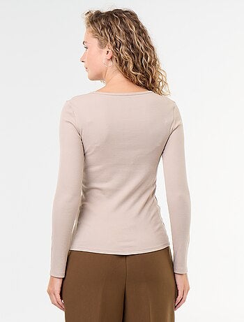 Tee-shirt manches longues en rib