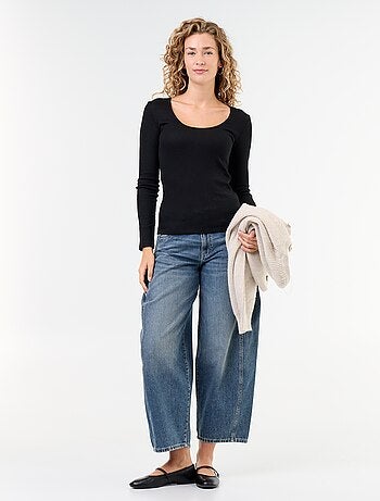 Tee-shirt manches longues en rib