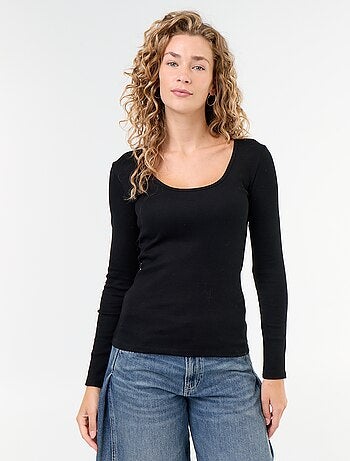 Tee-shirt manches longues en rib