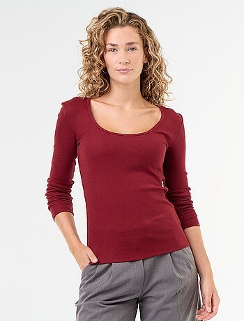 Tee-shirt manches longues en rib