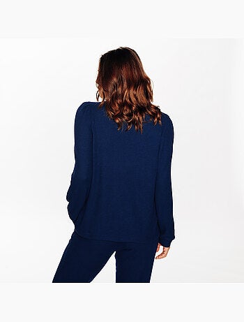 Tee-shirt manches longues gaufrette - rougegorge lingerie