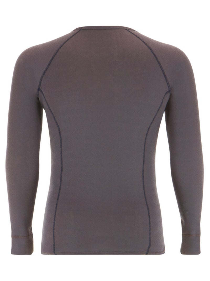 Tee-shirt manches longues homme thermik Gris - Kiabi