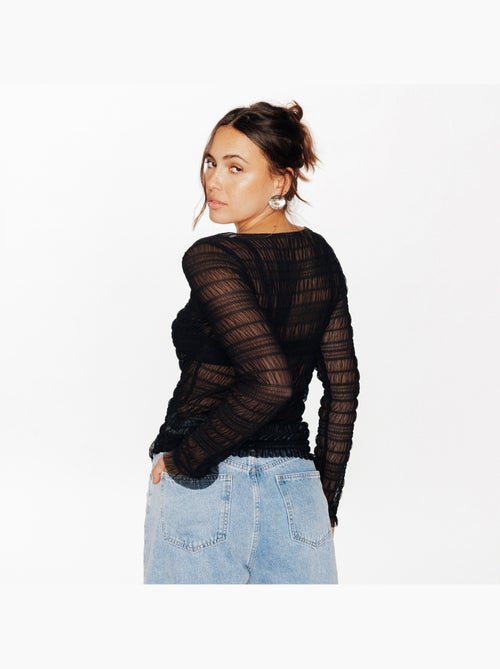 Tee-shirt manches longues ivanalysa - rougegorge lingerie - Kiabi Tee-shirt manches longues ivanalysa - rougegorge lingerie - Kiabi