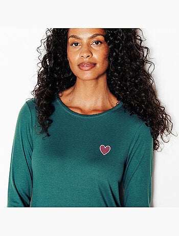 Tee-shirt manches longues jolisa - rougegorge lingerie