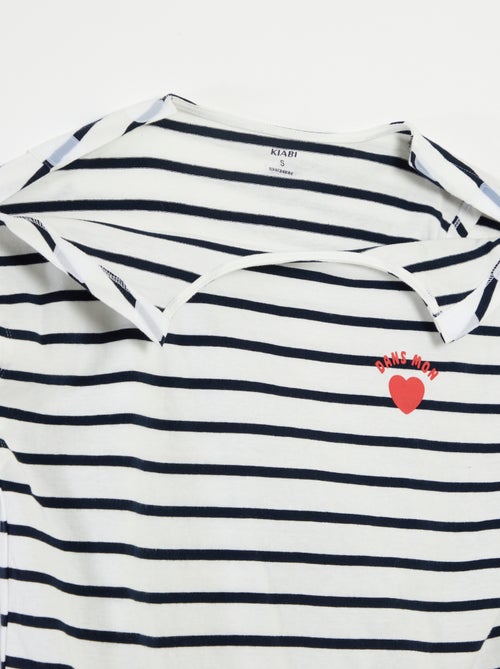 Tee-shirt marinière - So Easy - Kiabi