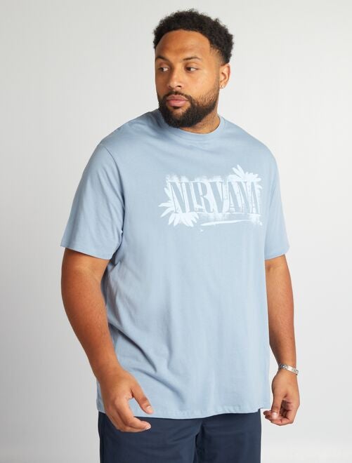 Tee-shirt 'Nirvana' à manches courtes - Kiabi