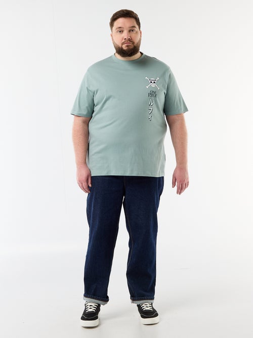Tee-shirt 'One Piece' imprimé recto/verso - Kiabi