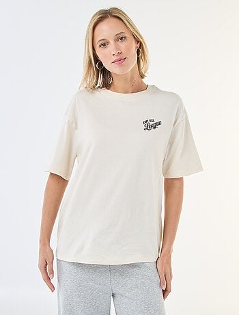Tee-shirt oversize à message