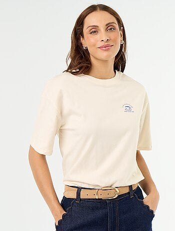 Tee-shirt oversize à message