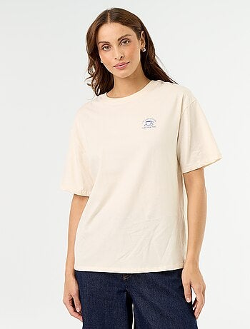 Tee-shirt oversize à message