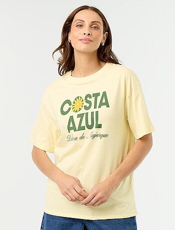 Tee-shirt oversize à message