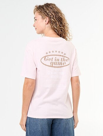 Tee-shirt oversize à message