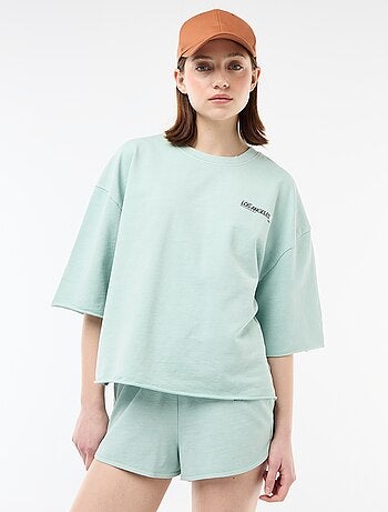 Tee-shirt oversize avec inscription