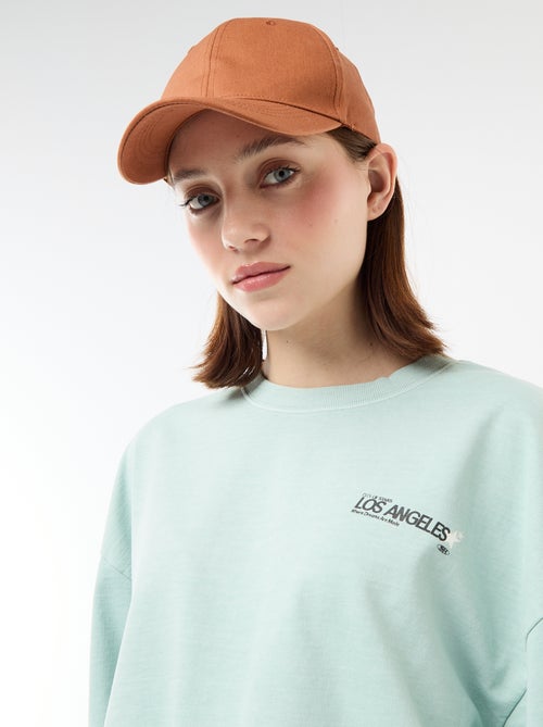 Tee-shirt oversize avec inscription - Kiabi