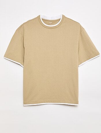 Tee-shirt oversize effet 2-en-1 +1m90
