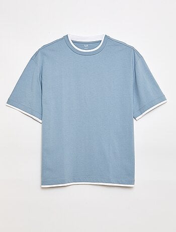 Tee-shirt oversize effet 2-en-1 +1m90