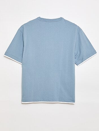 Tee-shirt oversize effet 2-en-1 +1m90