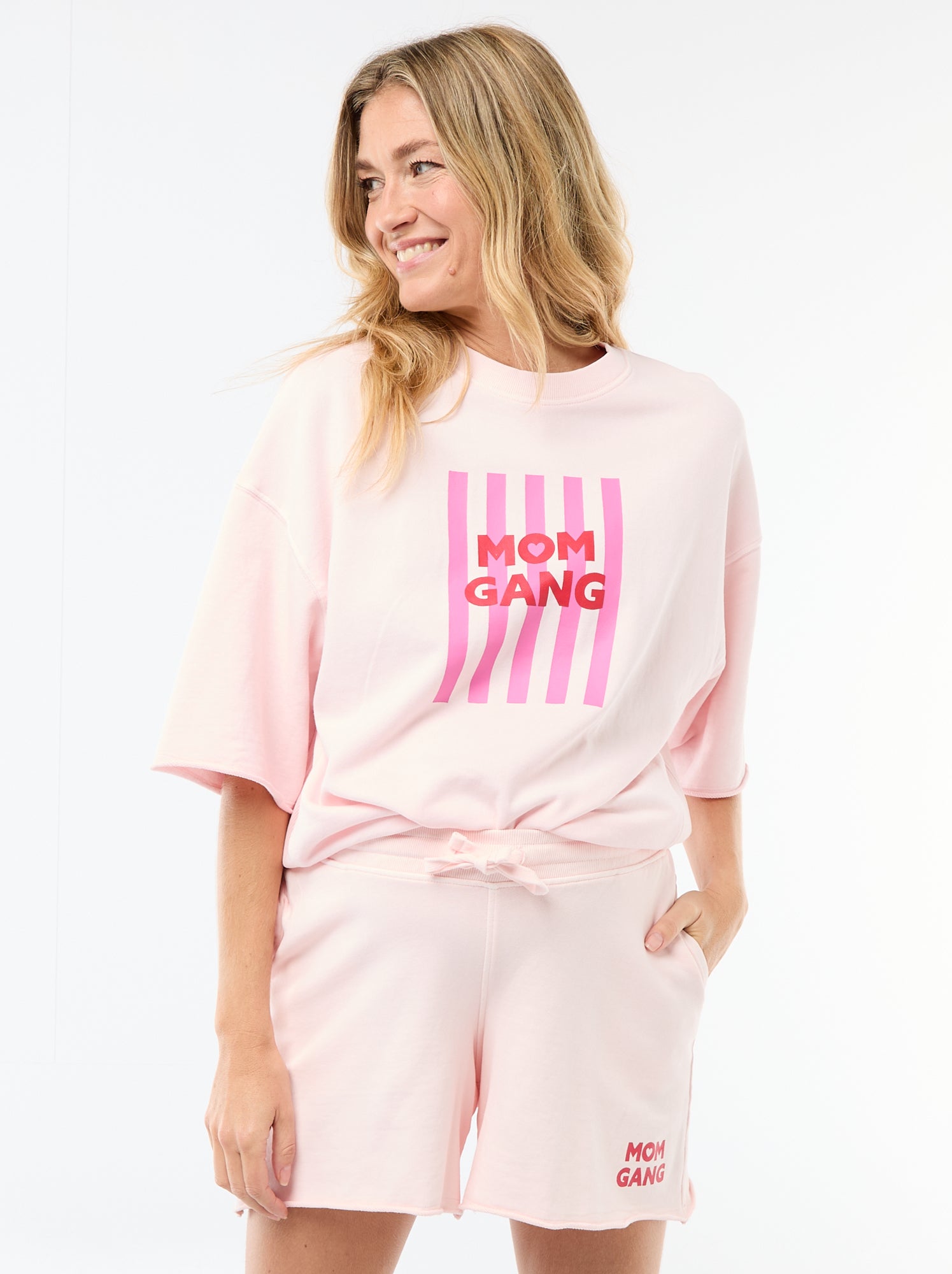 Tee-shirt oversize imprimé  à manches courtes