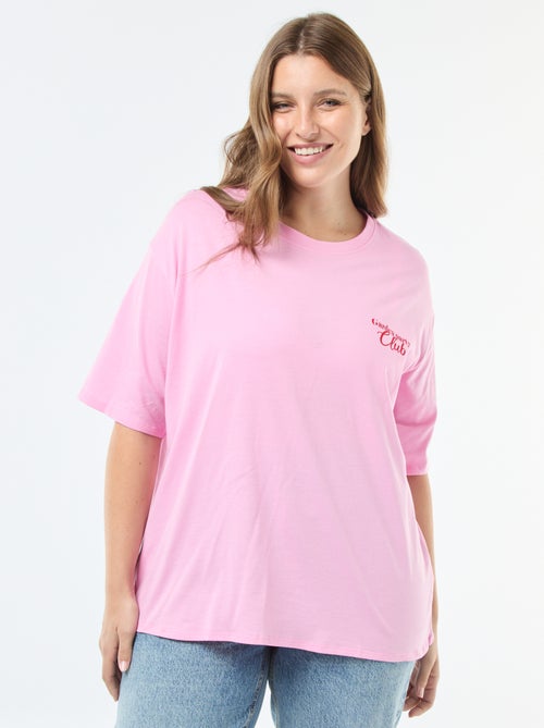 Tee-shirt oversize imprimé - Kiabi