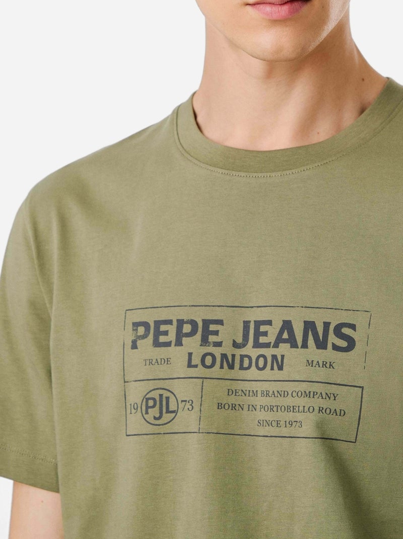 Tee Shirt Pepe Jeans à manches courtes Vert - Kiabi