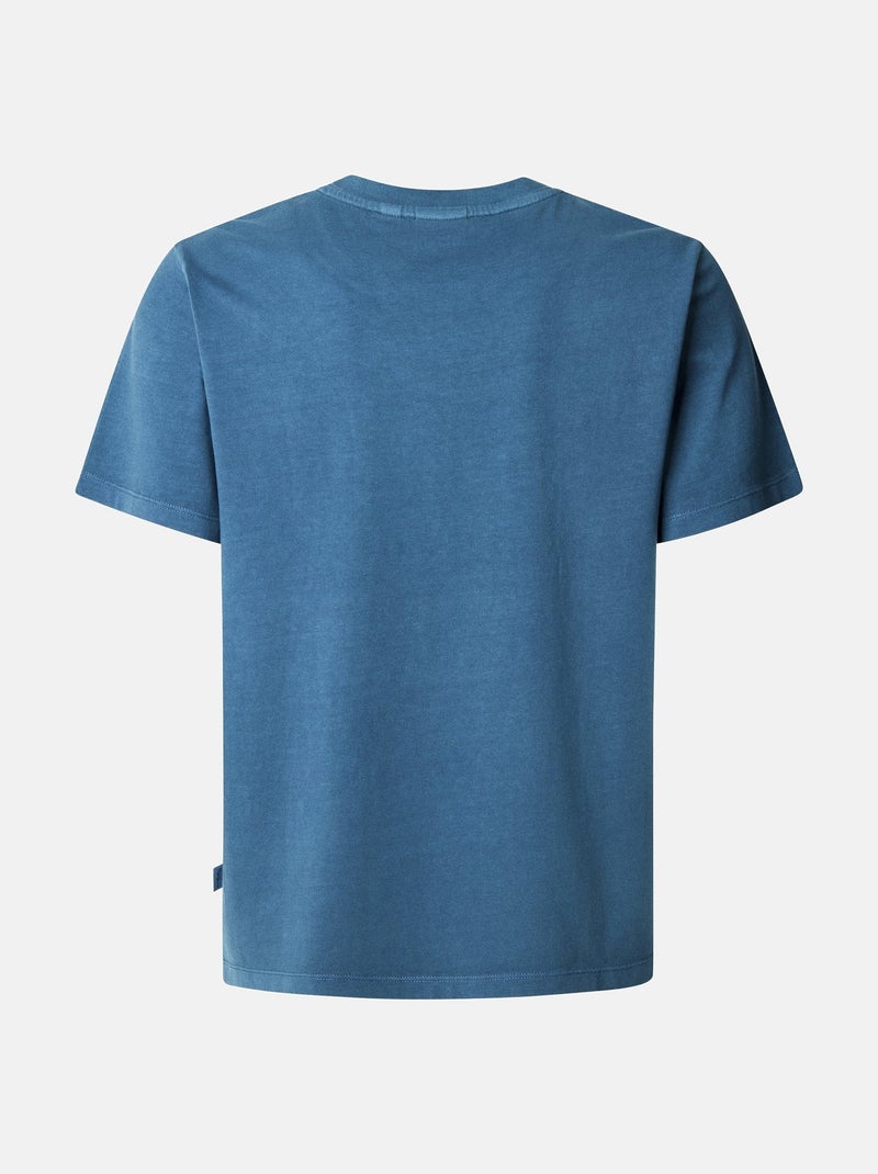 Tee Shirt Pepe Jeans manches courtes Bleu - Kiabi