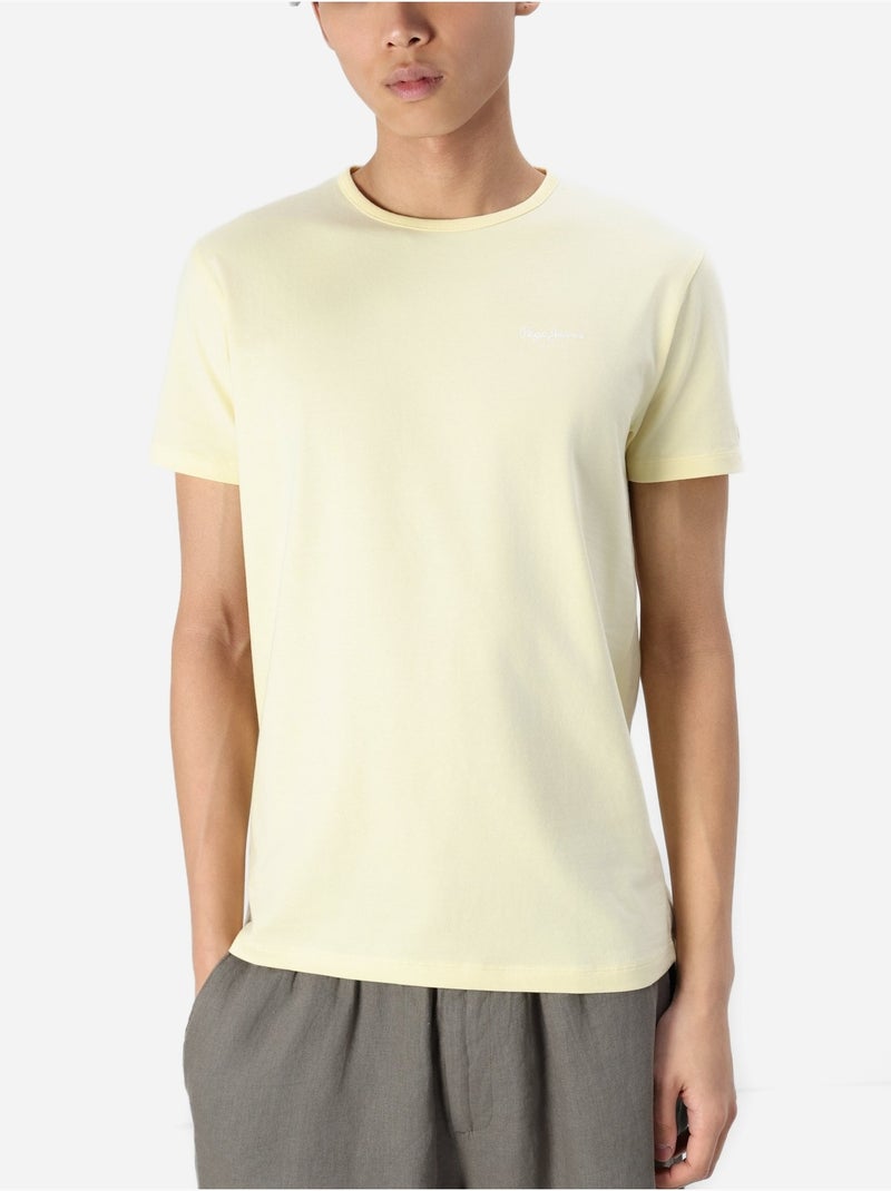 Tee Shirt Pepe Jeans Original basic Jaune - Kiabi