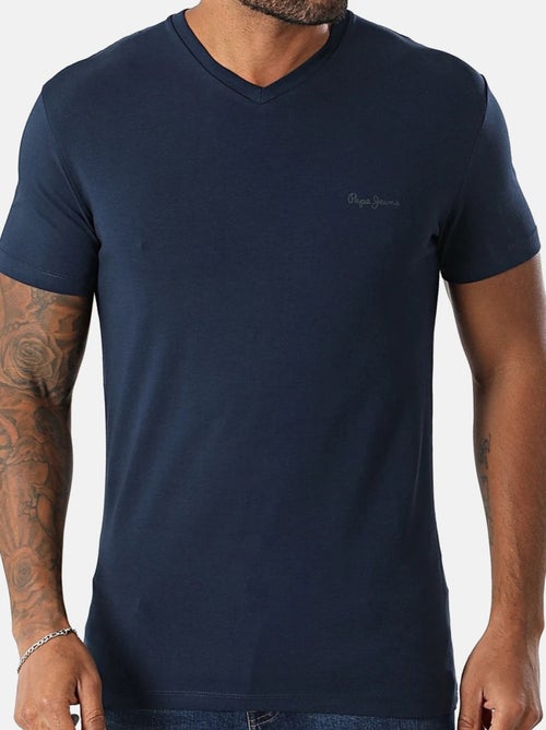 Tee Shirt Pepe Jeans Original Basic V - Kiabi Tee Shirt Pepe Jeans Original Basic V - Kiabi