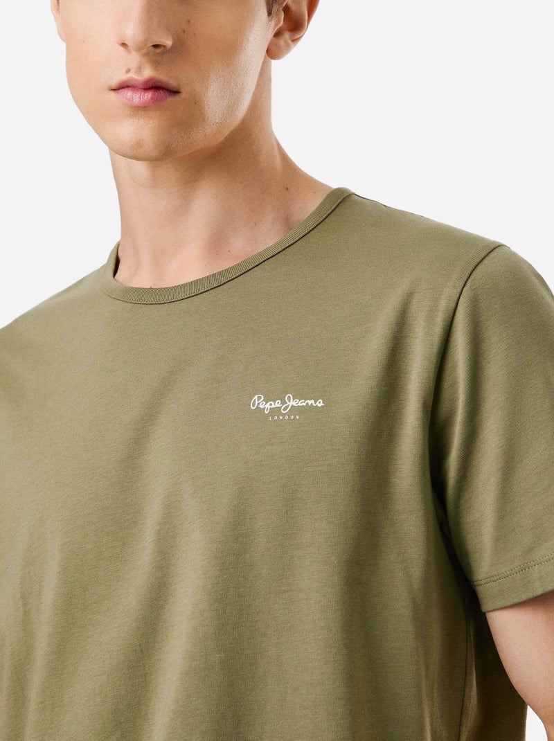Tee Shirt Pepe Jeans Original Vert - Kiabi