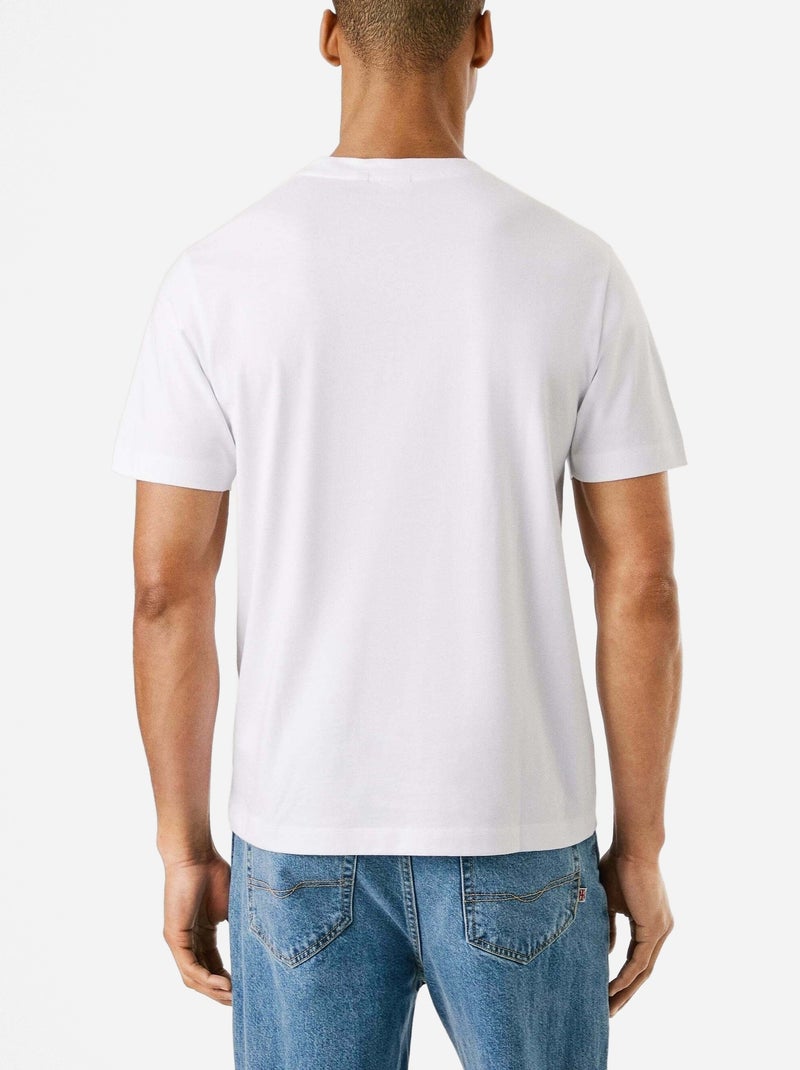 Tee Shirt Pepe Jeans Print milton tee Blanc - Kiabi