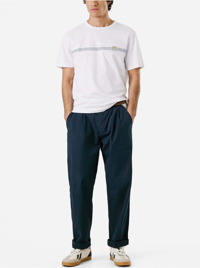 Tee Shirt Pepe Jeans Tad Tee Blanc - Kiabi
