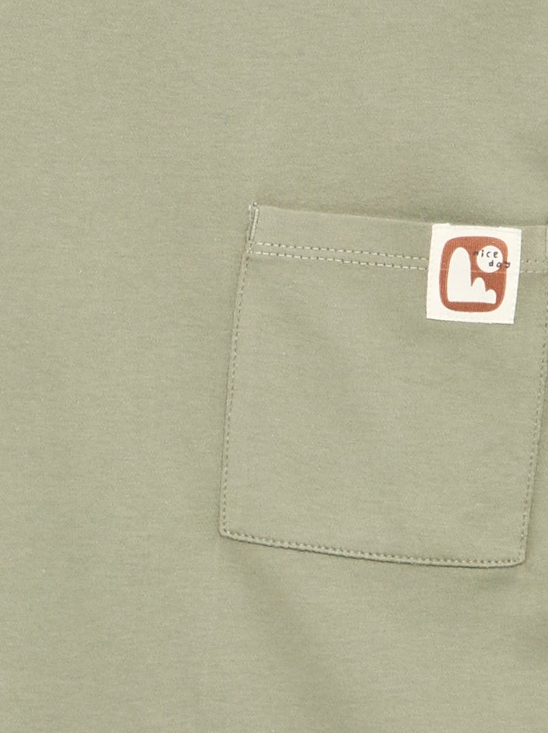 Tee-shirt rayé - collection facile à enfiler Vert - Kiabi