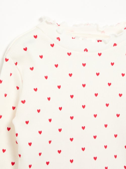 Tee-shirt rib col ondul? - Kiabi