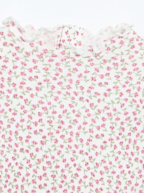 Tee-shirt rib col ondul? - Kiabi