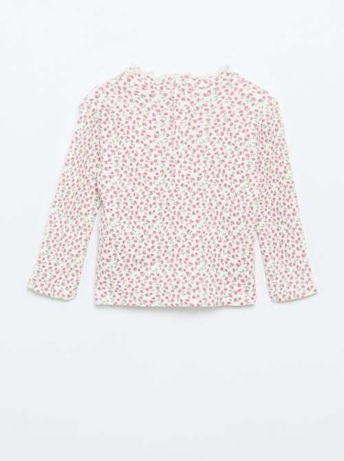 Tee-shirt rib col ondul? - Kiabi