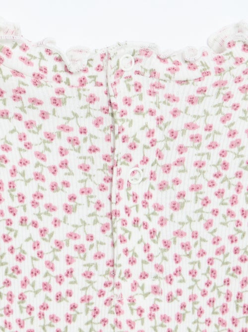Tee-shirt rib col ondul? - Kiabi