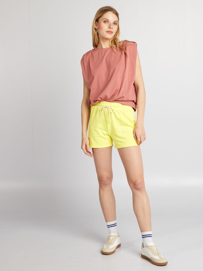 Débardeur Sport Femme Gyabnw - Sans Manches, Découpes Épaules - Tissu Doux Respirant - Yoga, Fitness