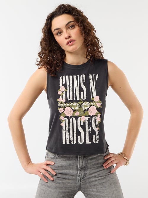 Tee-shirt sans manches 'Guns N'Roses' - Kiabi