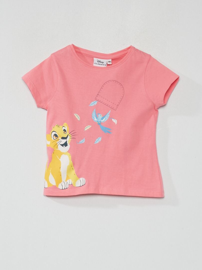 Tee-shirt 'Simba' de 'Disney' rose - Kiabi