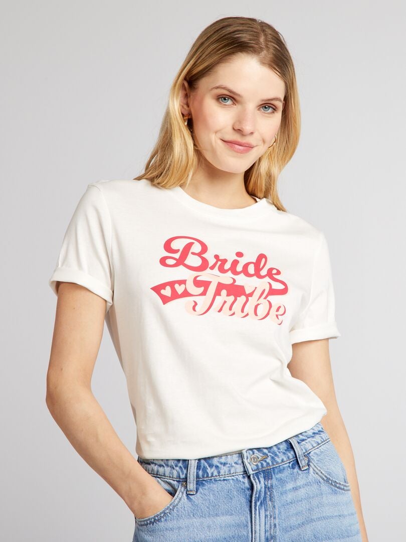 Tee-shirt spécial EVJF Bride tribe - Kiabi