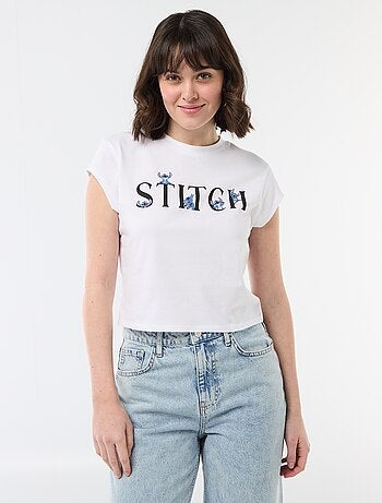 Tee-shirt 'Stitch' cropped