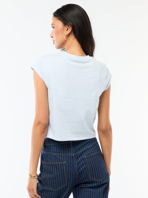 Tee-shirt 'Stitch' cropped - Kiabi