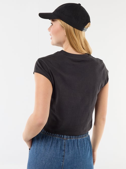 Tee-shirt 'Stitch' cropped 'Disney' - Kiabi