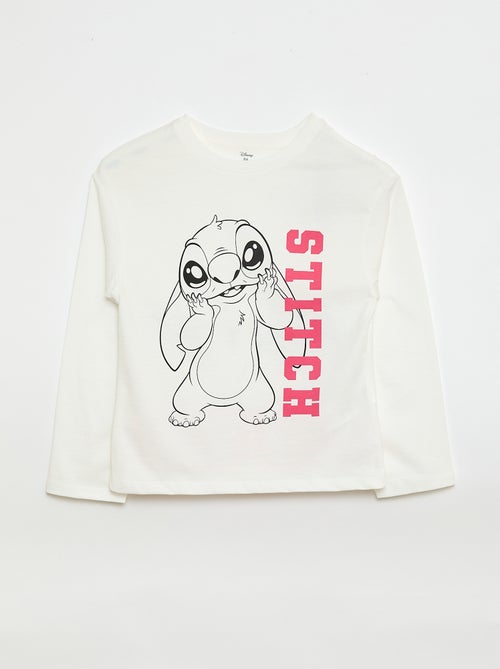 Tee-shirt 'Stitch' 'Disney' à manches longues - Kiabi