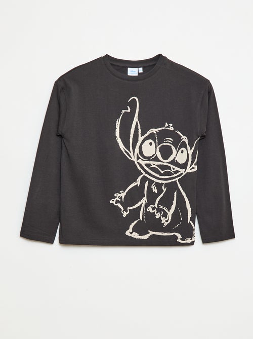 Tee-shirt 'Stitch' 'Disney' à manches longues - Kiabi